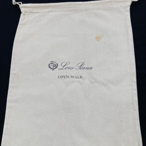 Loro Piana Dust Bag Cream Drawstring Wallet Shoe Storage Cover 15x12 - Picture 3 of 9